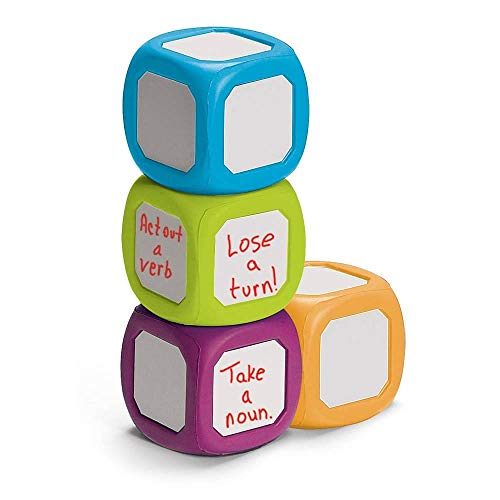 image for hand2mind 64203 Plastic Small Write-On/Wipe-Off Dice For Kids Ages 5-8