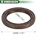 Motoforti Crankshaft Oil Seal Main Seal for Ford Focus 2003-2018 No.1S7G6700AC/CM5E6700AB