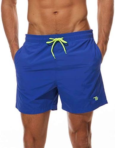 TBMPOY Men’s Swim Trunks Quick Dry Beach Shorts with Mesh Lining