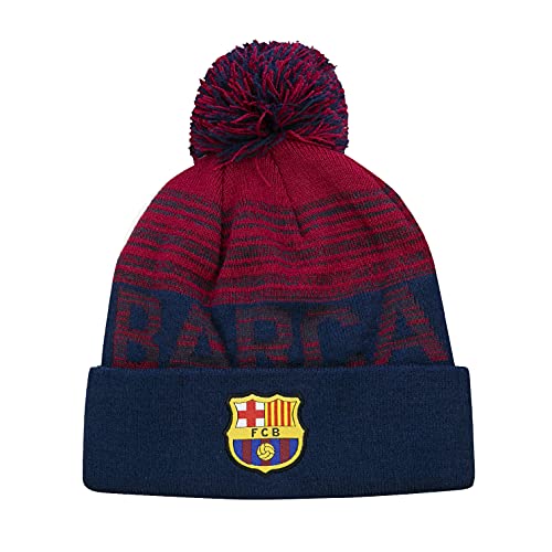 Icon Sports Officially Licensed FC Barcelona Beanie - Unisex Adult - FCB45BN Navy