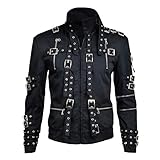 Größentabelle ist neben den Produktbildern beigefügt. Wir empfehlen, dass Sie zuerst unsere Größentabelle sehen, bevor Sie Ihre Bestellung für diese Michael Jackson Bad Tour Jacke und Hose aufgeben.