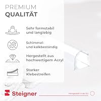 STEIGNER Acryl Halbrundstab selbstklebend 10mm 80 cm – Schwallschutzleiste – Ansicht 3