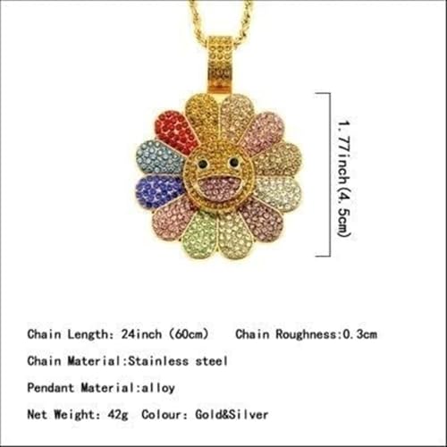 Collar de girasol con cara sonriente para regalar optimismo 3