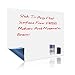 UCMD Magnetic Whiteboard Sticker, Dry Erase Sheet 17" x 12" Great for Wall Refrigerator, Bonus 4 Dry Erase Markers, 1 Magnetic Eraser- Whiteboard Sheet