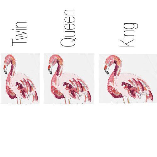 Funda de edredón Queen Casey Rogers Flamingo 1 de microfibra suave 4