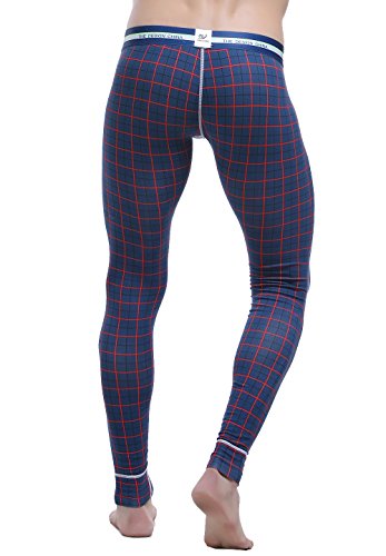 ARCITON Men's Low Rise Leggings Long Johns Thermal Pant US L/with Tag XL(Waist: 35"- 37") 5005CKU Plaid