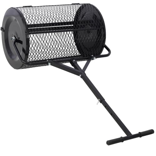 Esparcidor de turba Dawn 24 pulgadas con mango en T miniatura 1