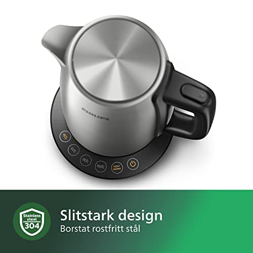 Philips Vattenkokare 1.7L med Temperaturkontroll och Rostfritt Stål