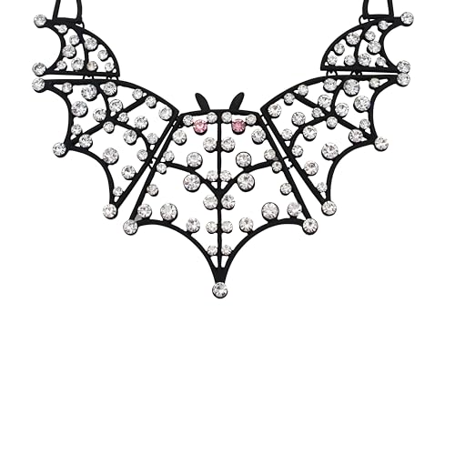 Betsey Johnson Womens Bat Statement Bib Necklace2