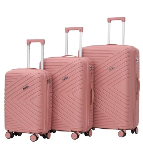 Travel Suitcase Luggage Sets 3 Piece Double Spinner Wheels Suitcase with TSA Lock, 360° Silent Spinner Wheels Carry-on Luggage(D)