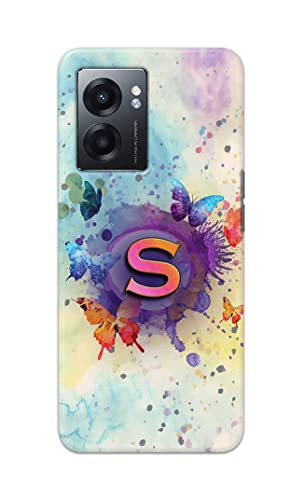 Image of PRINTFIDAA� Printed Hard Back Cover Case for Realme Narzo 50 5G Back Cover (Alphabet S) -2808