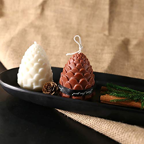 Bybycd Silicone Molds Diy Candle Making Mold 3D Silicone Mold Soy Wax Candle Mold Handmade Soap Handcraft Ornaments Fondant Molds (Pine Cone) #TOP3