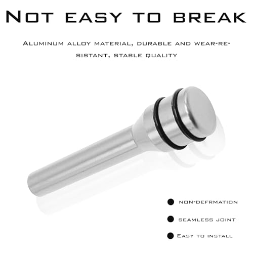 1 Pack 4 Pcs Car Door Lock Knob Covers, Aluminum Alloy Security Column, Interior Pull Pins Universal for Most Vehicles (Silvery) - Thumbnail 5