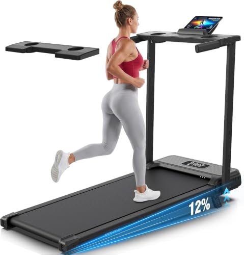 Image of FUNMILY 3.5HP Walking Pad with Incline - Treadmill with Desk & Handle Bar