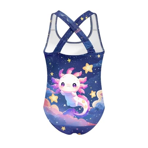 Image of JEOCODY Swimsuit for Girls One Piece Bathing Suit for Teens Crossback Hawaiian Beach Swimwear