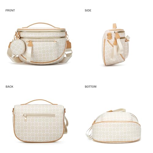 Image of Crossbody Purse for Women Small Crossbody Bags Trendy Vegan Leather with Adjustable Shoulder Straps Gift for Mother Wife Mom