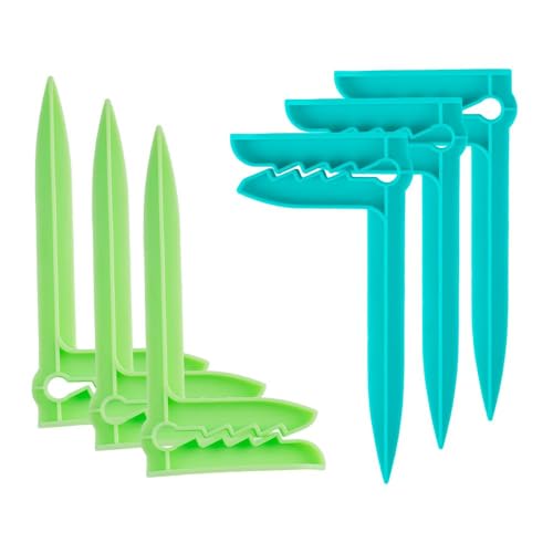 LAIVIYA Pinzas Sujeta Toallas Playa, 8PCS Clips Paratoallas de Playa, PinzasToalla Playa, Pinzas para Toallas de Playa, Pinchos Toalla Playa para Playa, Picnic, Camping (Verde + Celeste)