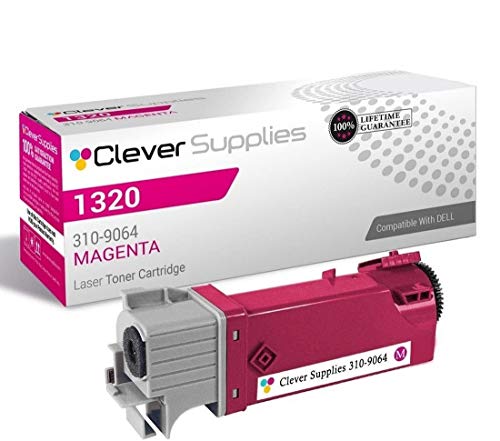 CS Compatible Toner Cartridge Replacement for Dell 1320 310-9064 Magenta 1320 1320c 2000 Page Yield