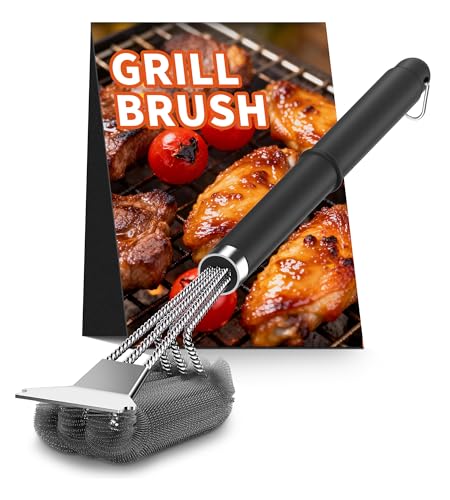 3-in-1 Grillbürste BBQ-Bürsten Reinigungsbürste Robustes Reinigungsset für Gasgrill Holzkohlegrill