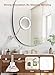 10x Magnifying Mirror with Light, Flexible Gooseneck Make up Mirror with Lights and Magnification, Battery Operated Cordless Magnified with Suction Cups for Wall Bathroom