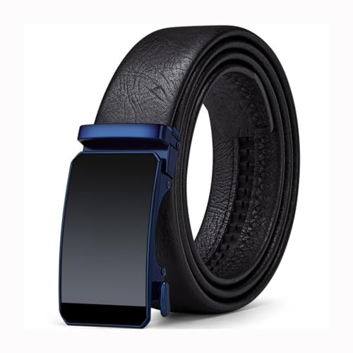 Men's Belt Automatic Buckle Business Belt Men's Belt(125cm)