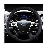interior ford focus 2019 3. Fácil instalación: funda de volante suave y de alta elasticidad. Mantenga presionada la parte superior de la tapa y bájela gradualmente con ambas manos en ambos lados para apretar.