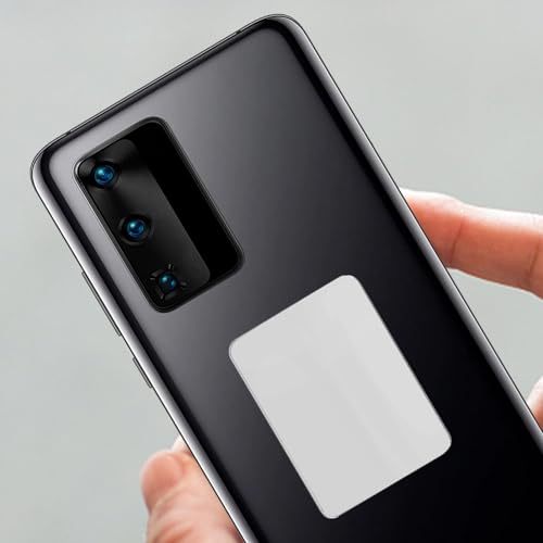OSALADI スマホ用ミラーステッカー 2枚セット 薄型粘着式メイクアップミラー 5×3.8Cm 携帯電話ケース貼付け可能 コンパクト携帯鏡 [3]