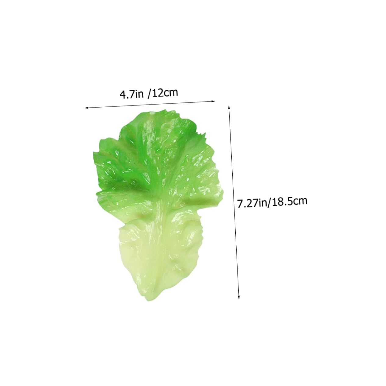 Dlucraft 3 Foglie Di Lattuga Artificiali In Plastica - Decorazione Realistica Per Casa, Cucina E Festa, 16,5 Cm