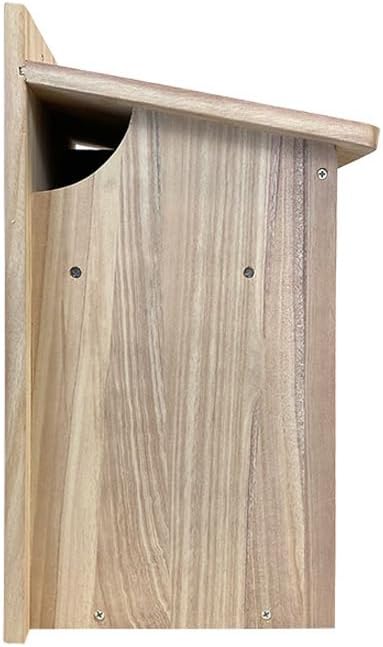 Prime Retreat Squirrel Houses, Pack of 2 – Durable Wooden Nesting Boxes with Angled Entry & Interior Ledge, Mount to Tree, Wall, or Post, Weather-Resistant Squirrel Shelters for Outdoor Use