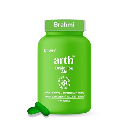 Image of Arth Brahmi Capsules for Memory, Focus, Concentration & Brain Fog Support - 30 Capsules for Men & Women | Bacopa Monnieri Supplement | Enhanced Absorption for Mental Clarity, Alertness & Positive Mood