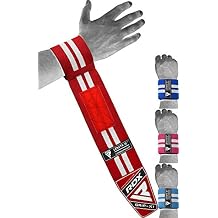 RDX Weight Lifting Wrist Support Wraps, 36 24 18 Professional Grade Elasticated Cotton Straps, Gym Fitness Workout Strength Training Bodybuilding Powerlifting Deadlifting Calisthenics, Men Women