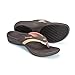 PowerStep ArchWear, Arch Supporting Thong Sandal, Women's Orthotic Casual Dress Flip Flop, Brown, 8