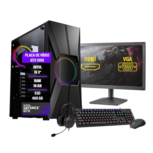 Pc Gamer Darius Completo I5 3ºGer. GTX 1650 16GB SSD 480GB