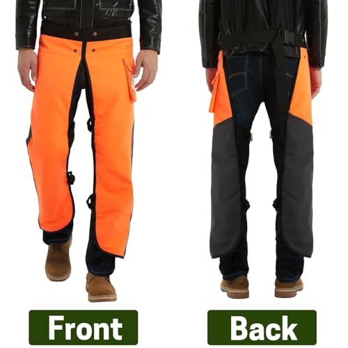 Chainsaw Chaps Apron Wrap 8-layer for Men/Women Loggers Forest Workers Protective Chain Saw Pants Adjustable - Image 5