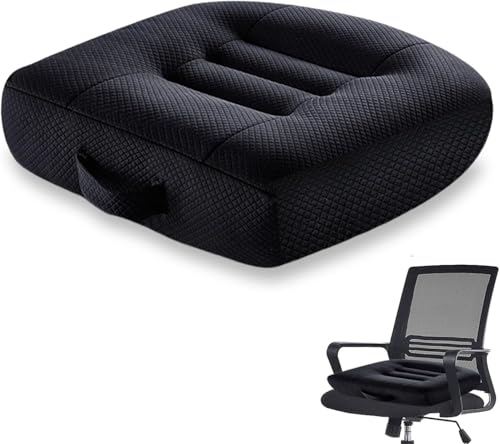 Sitzauflage Sitzerh&ouml;hung Auto Sitzkissen: 40x40CM Ergonomisches Orthop&auml;disch Sitz kissen Kissen f&uuml;r Auto B&uuml;rostuhl Rollstuhlkissen oder Sitzerh&ouml;hung f&uuml;r Erwachsene, ExtraBreites Stuhlkissen Sitzkissen