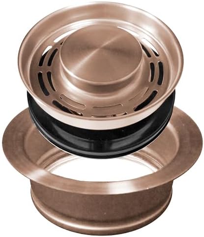 Transitional 304 Stainless Steel Sink Strainers & Disposal Flanges (Gunmetal Black)