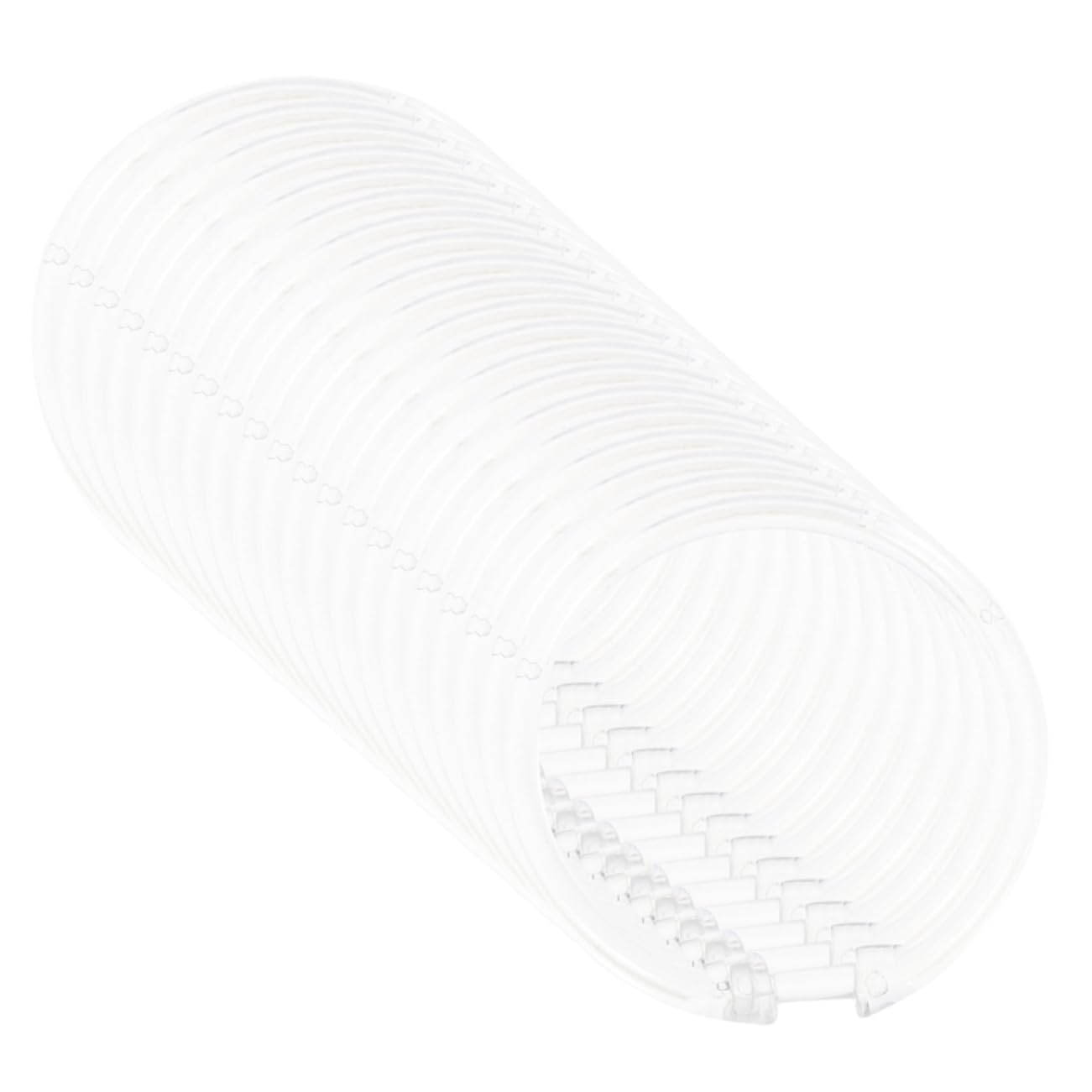 Alipis 5 Set Gancio per da Doccia Nero Inossidabile Anelli per Tende Tu di Grandi Dimensioni Ganci per Tende da Bagno Ganci per Tende in Plastica Acrilico Trasparente 20 Pezzi*5