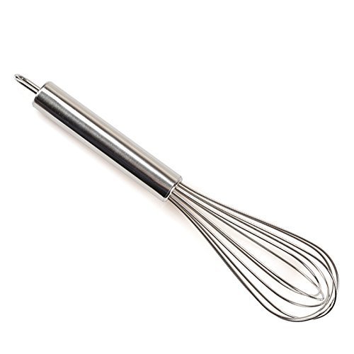 Konhard Stainless Steel Hand Whisk Egg Frother-Handle Milk Egg Beater (6 inch)