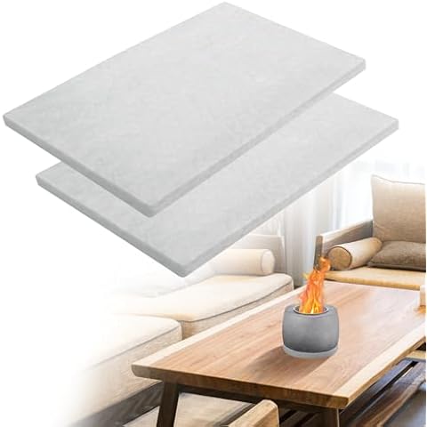 MADHOLLY Ceramic Wool for Portable Tabletop Firepit to Extend Burn Time- Premium Ceramic Wool Wick Sponge Ceramic Fiber Insulation for Bioethanol Fireplaces, 2Pack Cover