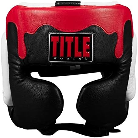 TITLE Boxing Gel Lava Leather Series Headgear - Boxing Headgear, MMA Gear Headgear, Sparring Gear, Headgear Boxing, Sparring Boxing Head Gear, Sparring Headgear, Muay Thai Headgear