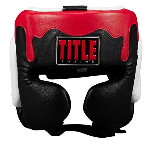 Title Boxing Gel Lava Leather Series Headgear - Boxing Headgear, MMA Gear Headgear, Sparring Gear, Headgear Boxing, Sparring Boxing Head Gear, Sparring Headgear, Muay Thai Headgear