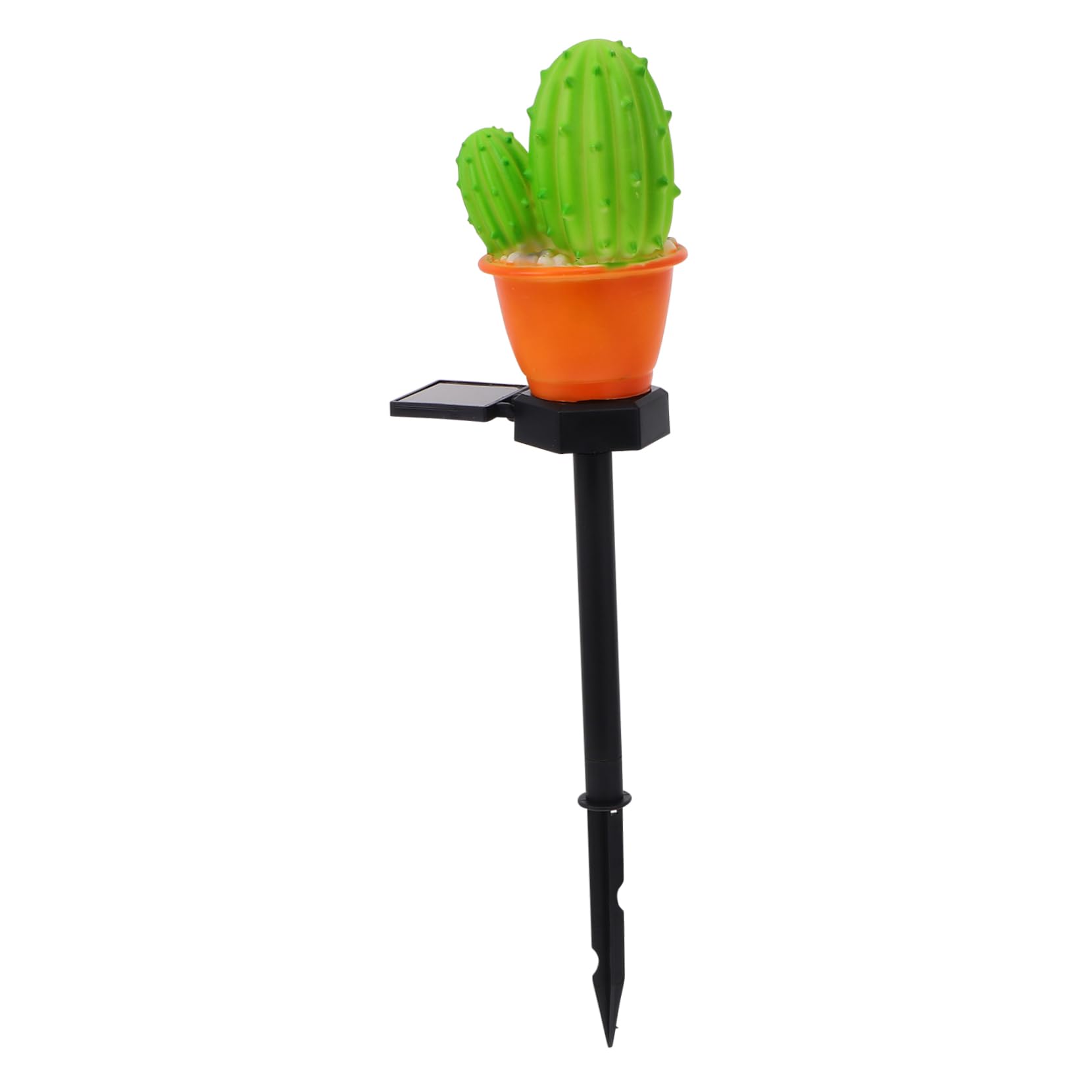 GALPADA Lar Lamp Post Light Garden Solar Lights Plastic Cactus Ground Lamp Waterproof Easy to Use