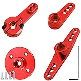 DAOKAI Servo Horn RC Metall Aluminium Servo Arm 25T(Doppel + Einzel + Doppelklemmung + Runder Typ) vierteiliges Set,für RC Auto/Modell Boot/LKW/Flugzeug
