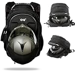 OG Original CityRunner Motorcycle Backpack, Waterproof, Expandable, 30-35L, Motorbike Helmet Bag, Helmet Strap, Large Capacity, Laptop Rucksack, Reflective, USB