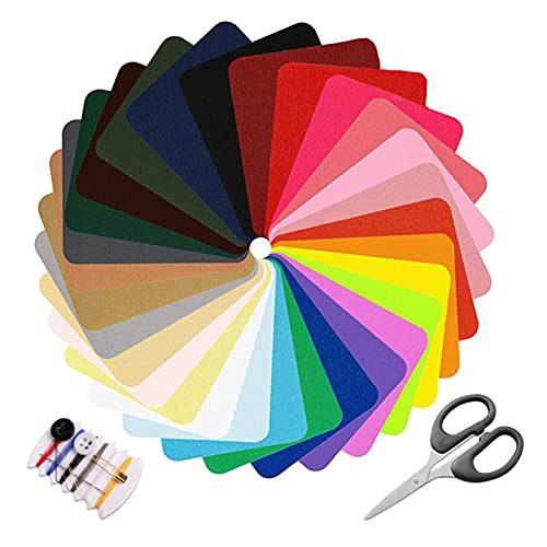 ZYNERY 31 Pcs Patchs Thermocollants, Multicolore Denim Patch en Tissu, Patches à Repasser, Patchs de Vêtements pour Réparation de Jean/Décoration de...