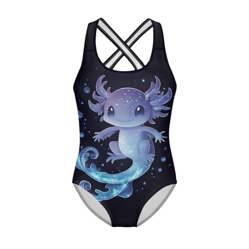 Image of Girls Swimsuit Criss Cross Back 1-Piece Summer Beach Swiwmear