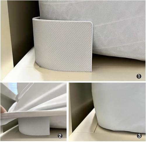 Bed Sheet Holders, Discrete, Heavy Duty, 360 Degree Holders for Corners, Non Slip Corner Grippers, Keep Sheets Firm & Tight, 3 Pack