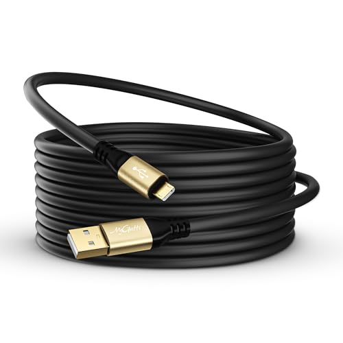 Micro USB Cable 15FT, Extra Long USB 2.0 A to Micro Cord Support Charge & Data Transfer, Kindle & PS4 Charger Cord Replacement, Android Phone Cable for Samsung Galaxy S7 Edge S6 S5 and More