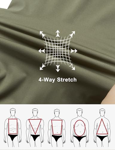 Little Donkey Andy Mens Ultra Light Rain Jacket, Stretch Waterproof Raincoat with Hood for Hiking, Running4