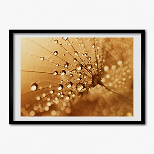Tableau cadre mdf 70x50 cm Tulup pissenlit pour décoration murale de salon